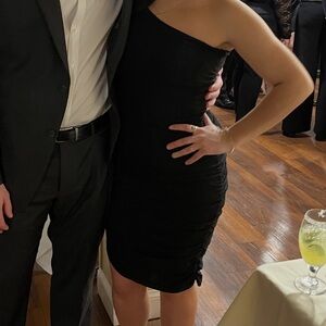 Windsor Black One Shoulder Dress